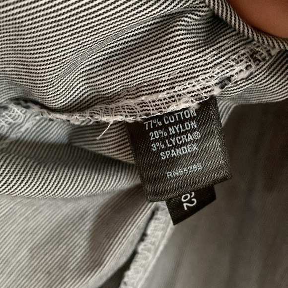 Express Gray Striped Button-Up Shirt - Picture 4 of 7